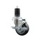 Service Caster 3.5'' Thermoplastic Rubber Swivel 1-5/8'' Expanding Stem Caster with Brake SCC-EX20S3514-TPRB-TLB-158 - alternate 1